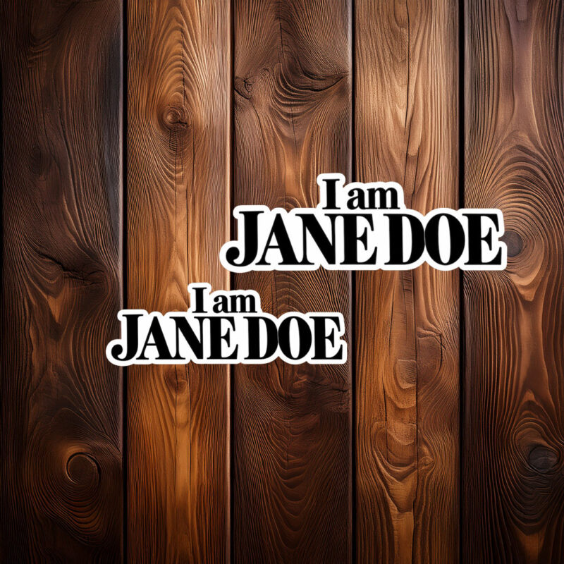 I Am Jane Doe Believe Stickers