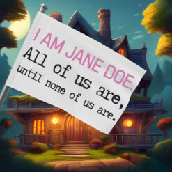 I Am Jane Doe Feminist Activist Flag