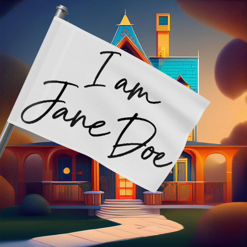 I Am Jane Doe Feminist Protest Flag