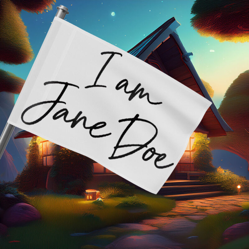 I Am Jane Doe Feminist Protest Flag