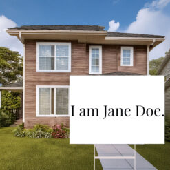 I Am Jane Doe Feminist Solidarity Yard Sign