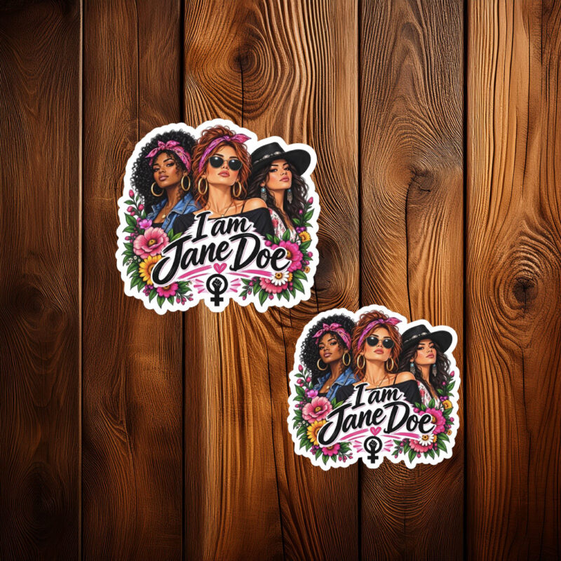 I Am Jane Doe Feminist Women Rights Sticker