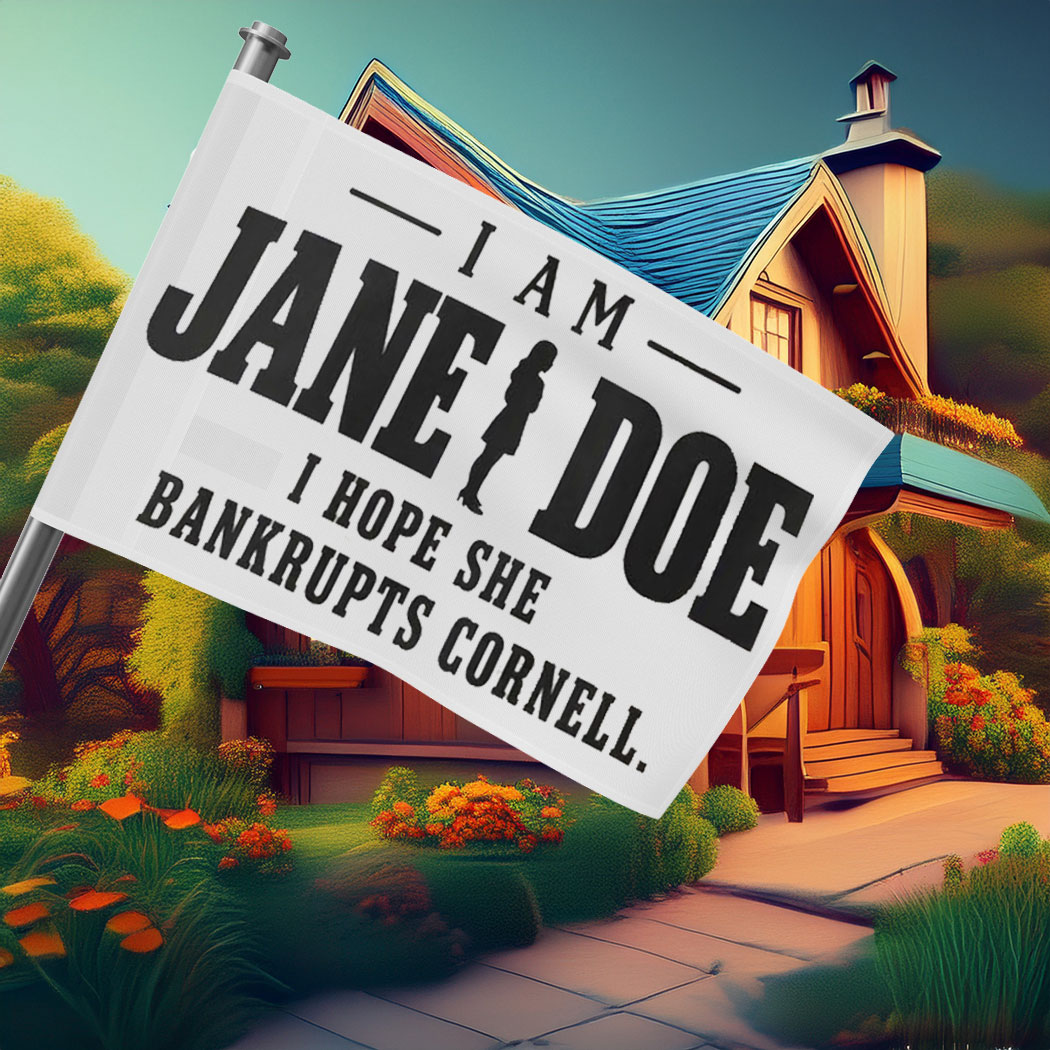 I Am Jane Doe I Hope She Bankrupts Cornell Flags
