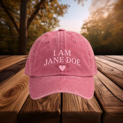 I Am Jane Doe Pink Heart Hat