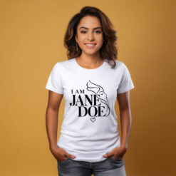 I Am Jane Doe Woman Face Line Art Shirt