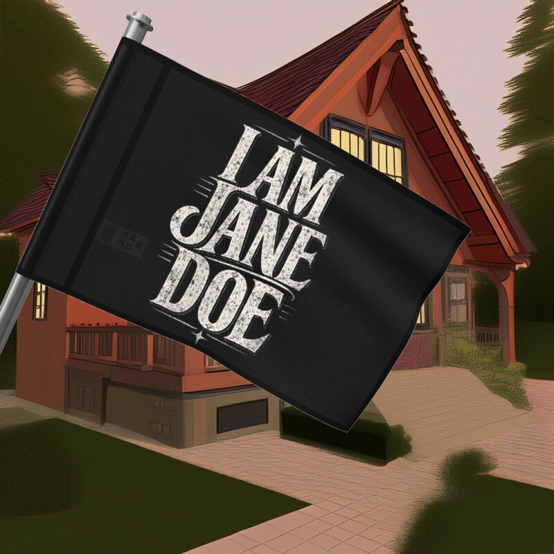 I Am Jane Doe Women Support Flag