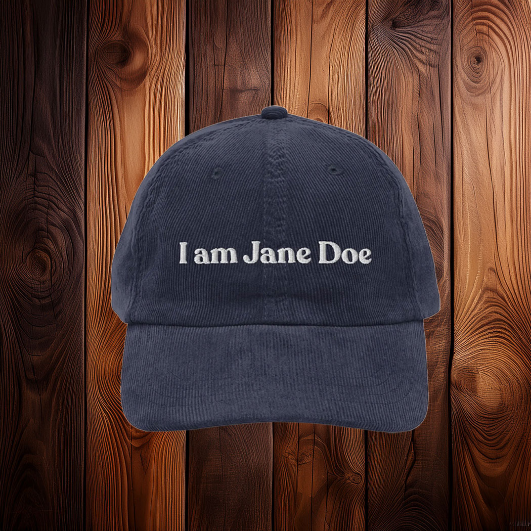 I am Jane Doe Vintage Embroidered Hats