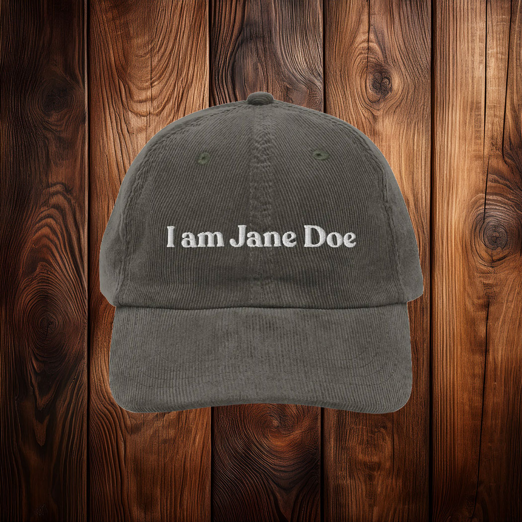 I am Jane Doe Vintage Embroidered Hats
