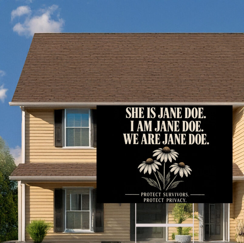 We Are Jane Doe Yard Sign